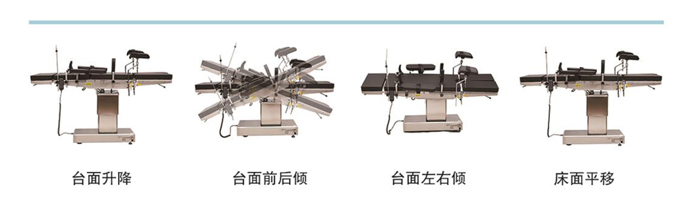 四功能綜合手術床（電動起背）<br>